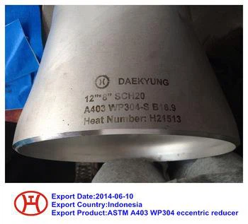 ASTM A 403  WP 304  Reducer Eksentrik