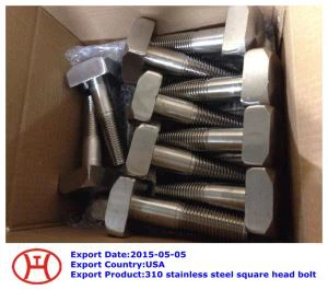 310  Baut Kepala Persegi Baja Stainless