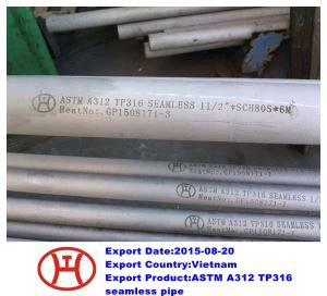 ASTM A 312  TP 316  Pipa Stainless Steel