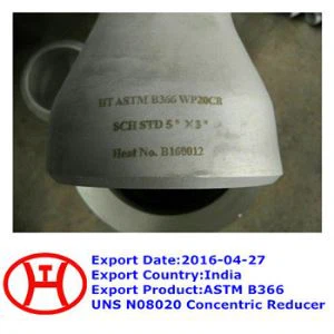ASTM B 366  UNS N 08020  Reducer Konsentris